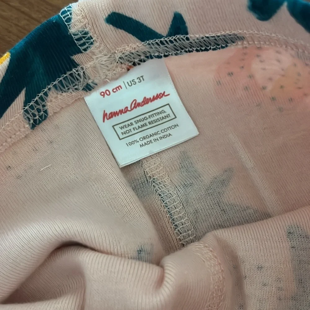Hanna Andersson Organic Cotton Pineapple Fruit Pajama Set 3T
